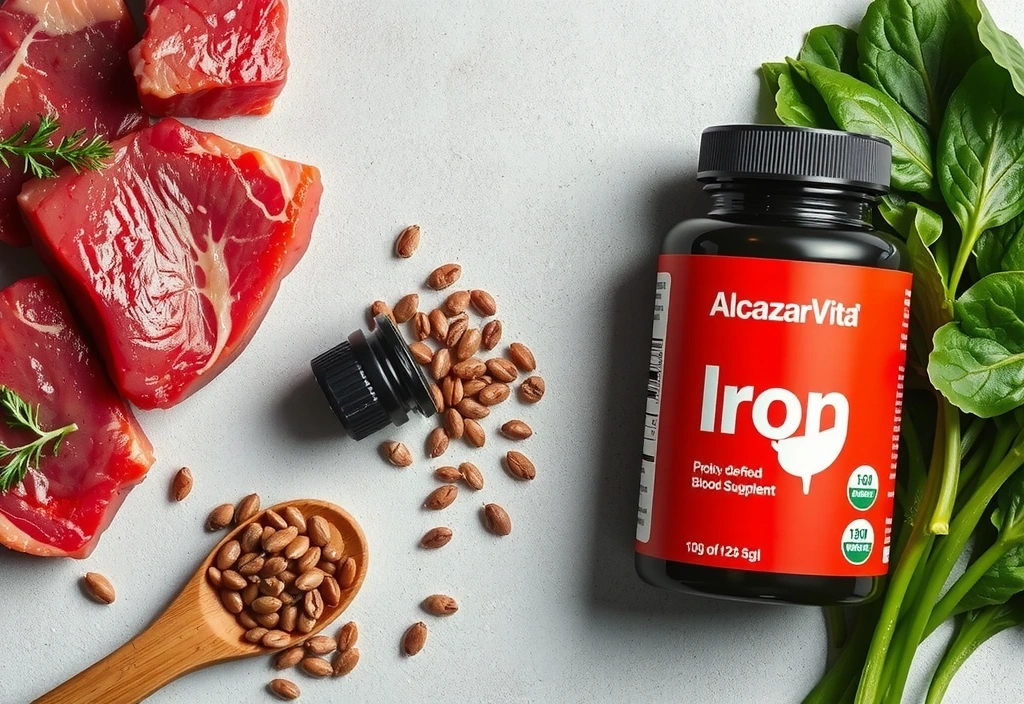 Alimentos ricos en Hierro y suplemento de Alcazarvitacz