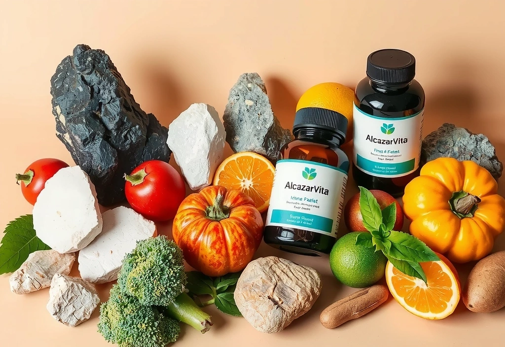 Variedad de minerales esenciales de Alcazarvitacz