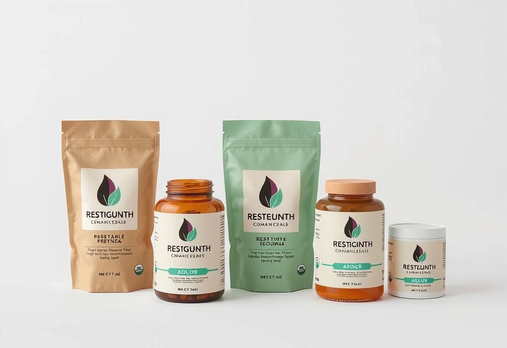 Envases de productos Alcazarvitacz ecológicos