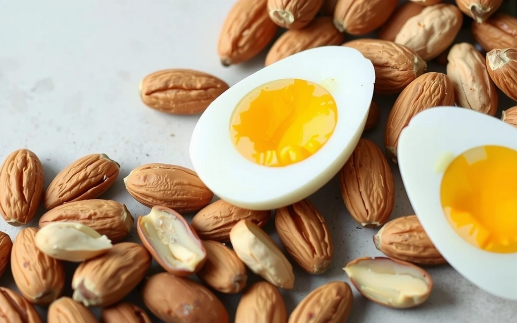 Biotina en huevos y nueces